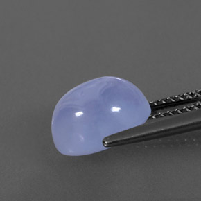 3,77 ctw natürlicher blauer Chalcedon, Transparent, Transparent / Lichtdurchlässig