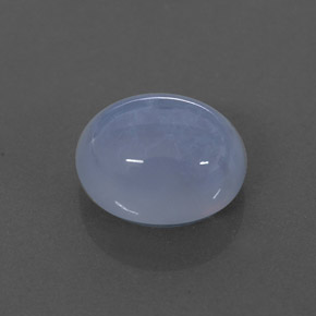 3,46 ctw natürlicher blauer Chalcedon, Transparent, Transparent / Lichtdurchlässig