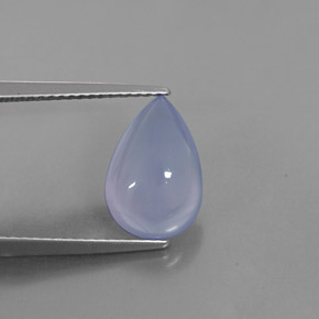 2,49 ctw natürlicher blauer Chalcedon, Transparent, Transparent / Lichtdurchlässig