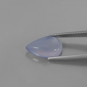 2,49 ctw natürlicher blauer Chalcedon, Transparent, Transparent / Lichtdurchlässig