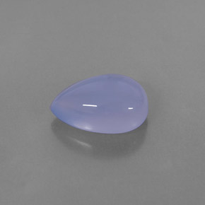 3,40 ctw natürlicher blauer Chalcedon, Transparent, Transparent / Lichtdurchlässig