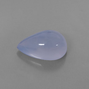 5,28 ctw natürlicher blauer Chalcedon, Transparent, Transparent / Lichtdurchlässig