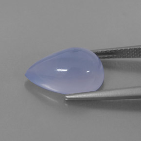 5,28 ctw natürlicher blauer Chalcedon, Transparent, Transparent / Lichtdurchlässig