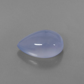 5,21 ctw natürlicher blauer Chalcedon, Transparent, Transparent / Lichtdurchlässig