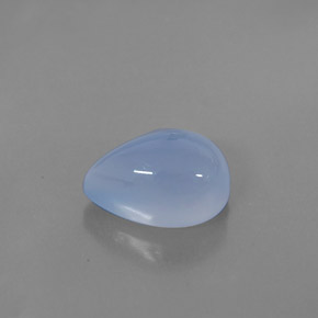 5,58 ctw natürlicher blauer Chalcedon, Transparent, Transparent / Lichtdurchlässig