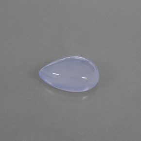 5,69 ctw natürlicher blauer Chalcedon, Transparent, Transparent / Lichtdurchlässig
