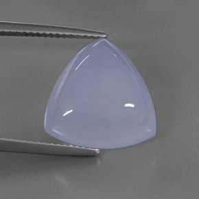 10,59 ctw natürlicher blauer Chalcedon, Transparent, Transparent / Lichtdurchlässig