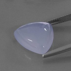 10,59 ctw natürlicher blauer Chalcedon, Transparent, Transparent / Lichtdurchlässig