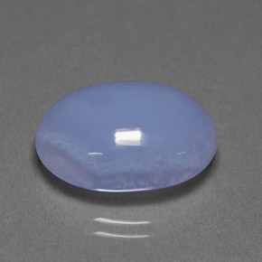 9,81 ctw natürlicher blauer Chalcedon, Transparent, Transparent / Lichtdurchlässig