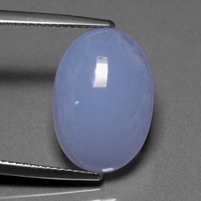 9,81 ctw natürlicher blauer Chalcedon, Transparent, Transparent / Lichtdurchlässig