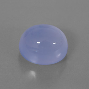 6,71 ctw natürlicher blauer Chalcedon, Transparent, Transparent / Lichtdurchlässig