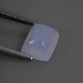 2,13 ctw natürlicher blauer Chalcedon, Transparent, Transparent / Lichtdurchlässig