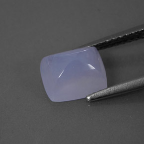 2,13 ctw natürlicher blauer Chalcedon, Transparent, Transparent / Lichtdurchlässig