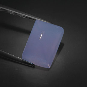 9,63 ctw natürlicher blauer Chalcedon, Transparent, Transparent / Lichtdurchlässig