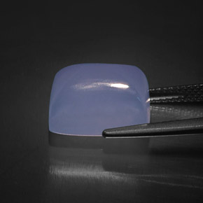 9,63 ctw natürlicher blauer Chalcedon, Transparent, Transparent / Lichtdurchlässig