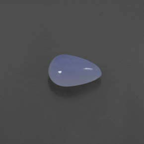 1,76 ctw natürlicher blauer Chalcedon, Transparent, Transparent / Lichtdurchlässig