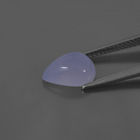 2,35 ctw natürlicher blauer Chalcedon, Transparent, Transparent / Lichtdurchlässig