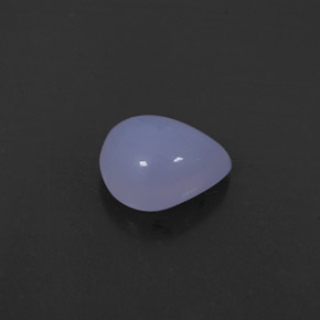 2,43 ctw natürlicher blauer Chalcedon, Transparent, Transparent / Lichtdurchlässig