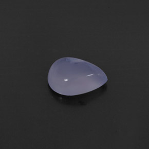1,62 ctw natürlicher blauer Chalcedon, Transparent, Transparent / Lichtdurchlässig
