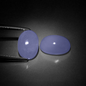  ct natürliche blauer Chalcedon-Edelsteine, Transparent, Transparent / Lichtdurchlässig