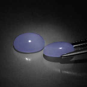  ct natürliche blauer Chalcedon-Edelsteine, Transparent, Transparent / Lichtdurchlässig