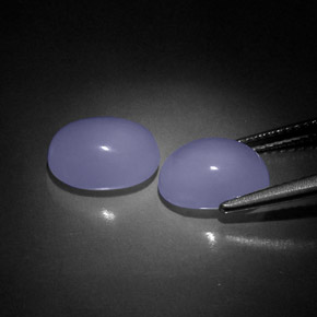  ct natürliche blauer Chalcedon-Edelsteine, Transparent, Transparent / Lichtdurchlässig