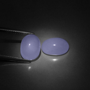  ct natürliche blauer Chalcedon-Edelsteine, Transparent, Transparent / Lichtdurchlässig