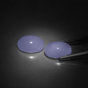  ct natürliche blauer Chalcedon-Edelsteine, Transparent, Transparent / Lichtdurchlässig
