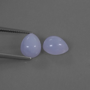  ct natürliche blauer Chalcedon-Edelsteine, Transparent, Transparent / Lichtdurchlässig