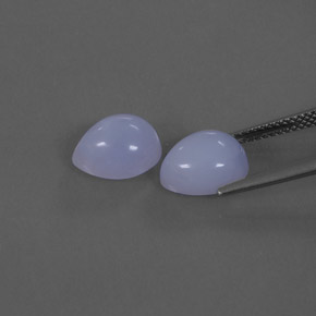  ct natürliche blauer Chalcedon-Edelsteine, Transparent, Transparent / Lichtdurchlässig