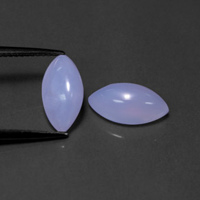  ct natürliche blauer Chalcedon-Edelsteine, Transparent, Transparent / Lichtdurchlässig