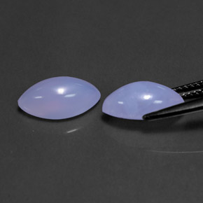  ct natürliche blauer Chalcedon-Edelsteine, Transparent, Transparent / Lichtdurchlässig
