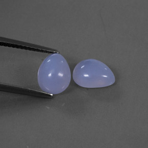  ct natürliche blauer Chalcedon-Edelsteine, Transparent, Transparent / Lichtdurchlässig