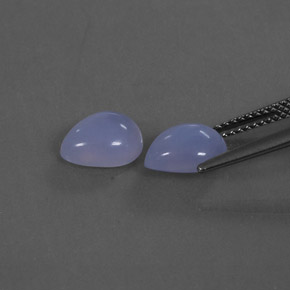  ct natürliche blauer Chalcedon-Edelsteine, Transparent, Transparent / Lichtdurchlässig