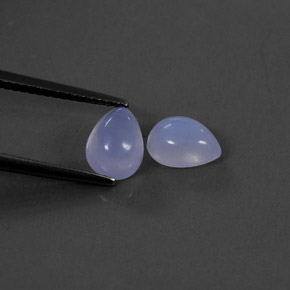  ct natürliche blauer Chalcedon-Edelsteine, Transparent, Transparent / Lichtdurchlässig