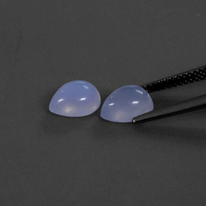  ct natürliche blauer Chalcedon-Edelsteine, Transparent, Transparent / Lichtdurchlässig