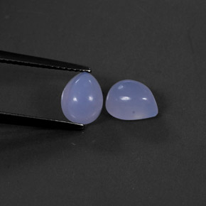  ct natürliche blauer Chalcedon-Edelsteine, Transparent, Transparent / Lichtdurchlässig