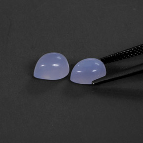  ct natürliche blauer Chalcedon-Edelsteine, Transparent, Transparent / Lichtdurchlässig