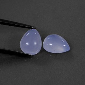  ct natürliche blauer Chalcedon-Edelsteine, Transparent, Transparent / Lichtdurchlässig
