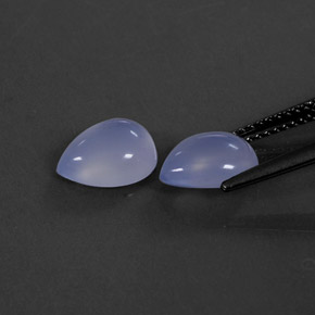  ct natürliche blauer Chalcedon-Edelsteine, Transparent, Transparent / Lichtdurchlässig