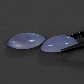  ct natürliche blauer Chalcedon-Edelsteine, Transparent, Transparent / Lichtdurchlässig