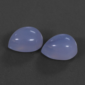  ct natürliche blauer Chalcedon-Edelsteine, Transparent, Transparent / Lichtdurchlässig