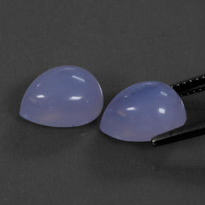  ct natürliche blauer Chalcedon-Edelsteine, Transparent, Transparent / Lichtdurchlässig