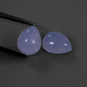  ct natürliche blauer Chalcedon-Edelsteine, Transparent, Transparent / Lichtdurchlässig