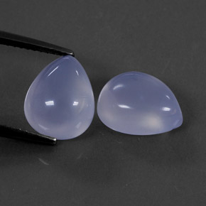  ct natürliche blauer Chalcedon-Edelsteine, Transparent, Transparent / Lichtdurchlässig