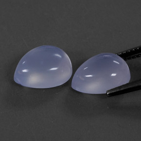  ct natürliche blauer Chalcedon-Edelsteine, Transparent, Transparent / Lichtdurchlässig