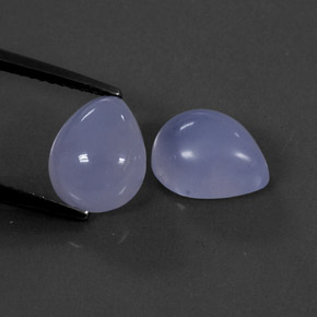  ct natürliche blauer Chalcedon-Edelsteine, Transparent, Transparent / Lichtdurchlässig