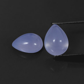 ct natürliche blauer Chalcedon-Edelsteine, Transparent, Transparent / Lichtdurchlässig