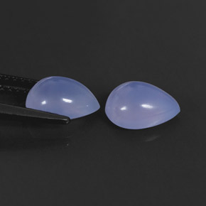  ct natürliche blauer Chalcedon-Edelsteine, Transparent, Transparent / Lichtdurchlässig