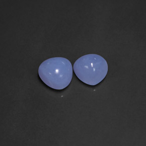  ct natürliche blauer Chalcedon-Edelsteine, Transparent, Transparent / Lichtdurchlässig